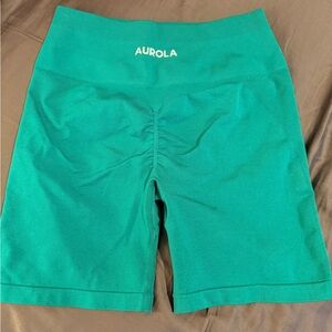 High-Waist Teal Women’s Biker Shorts